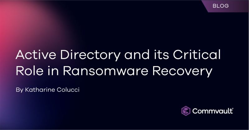 Active Directory and its Critical Role in Ransomware Recovery